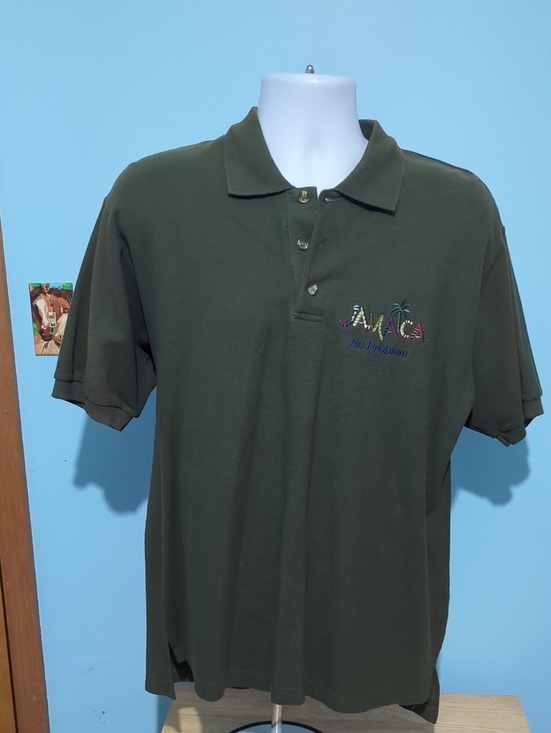 STARTIME Other - Jamaica Embroidered Polo Shirt - Olive Green